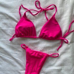 Hot Pink String Bikini